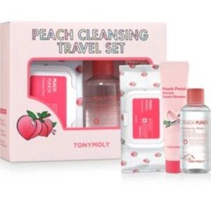 TONYMOLY Peach Cleansing  3-Pc. Travel Set New